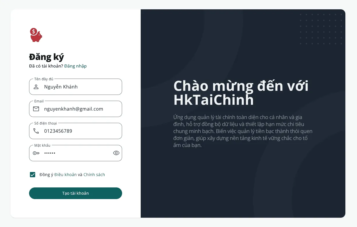 Hướng dẫn tạo tài khoản để dùng gia phả online